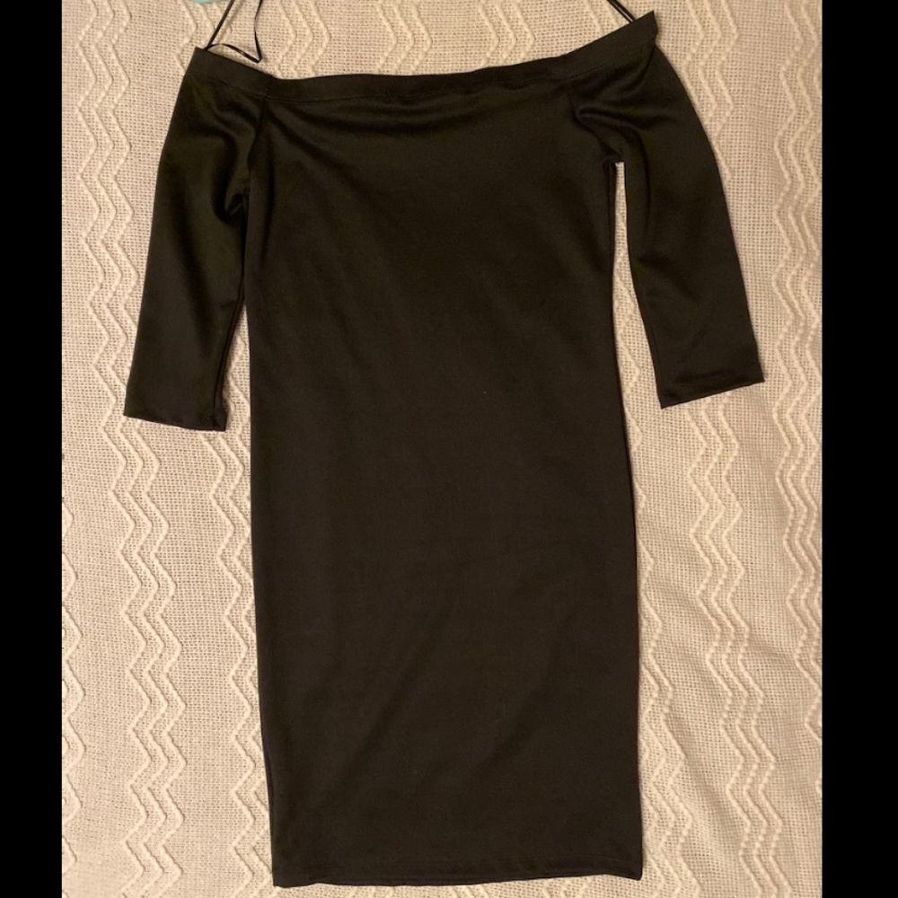 Ambiance partial off the shoulder dress